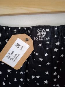 Printed Pant For Women Color Black