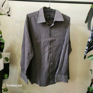 GAP Gray Button-Down Shirt