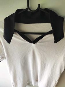 White Top with Black Trim