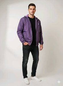 Purple Lightweight bomber Jacket