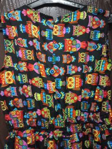 Owl Print Tulip Dress