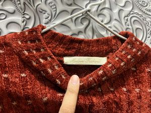 Vintage Sparkle Mock Neck Top