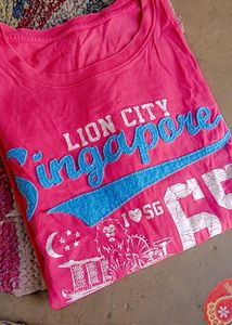 Singapore Lion City Pink T-Shirt