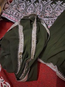 Elegant Green Anarkali Suit Set