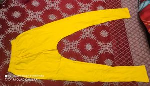 pack of 2 leggings (yellow, pink)