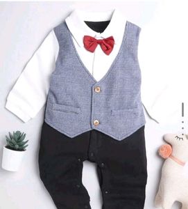 Cute Baby Boy Romper Outfit