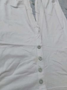 White Button-Down Shrug