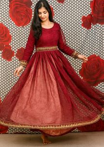 Maroon Ethnic Dress
