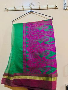 Green Pink Saree