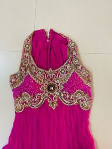 Y2k pink anarkali