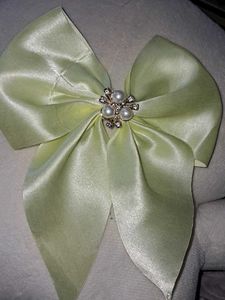 Vintage Satin Bow Hair Clip