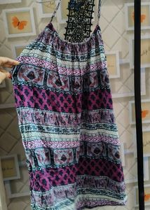 Patterned Halter Sundress