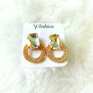 Glamorous Gold Statement Earrings