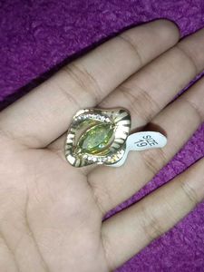 Green Gemstone Cocktail Ring