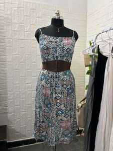 Boho-Inspired Printed Summer Dress