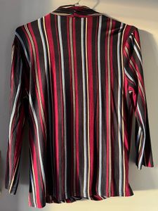 Striped Wrap Top