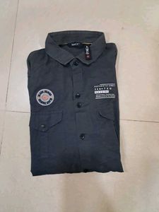 Style-X Casual Shirt - Black Human Patch