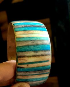 Branded Bronze resin Handcrafted Bangle 26/2.6