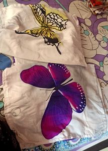 Butterfly bedsheet with Pillow Covers