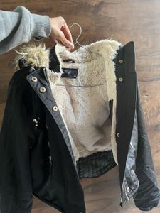 Brand New Leather Jacket With Fur Inside 🖤