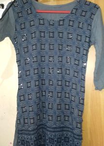 Grey Long Kurti