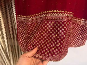 Red Embroidered Kurta Set