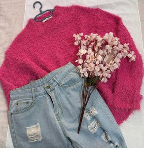 🎁Buy1 Get1 Free Fuzzy Pink Sweater