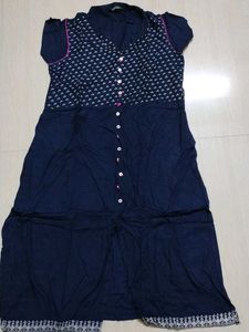 Stylish Navy Blue Kurta