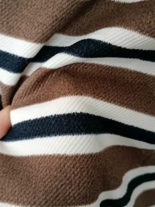 Striped Brown Tunic Dress