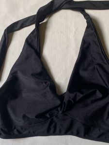 Black Halter Bikini Top