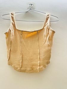 Ribbed Corset Tank Top