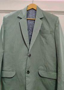 Celery Green Suit Pant With Waistcoat