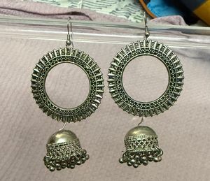 Oxidised Jhumkas