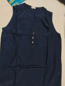 Navy Sleeveless Top