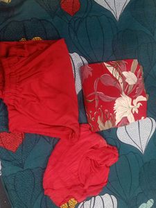 Red Trouser Suit