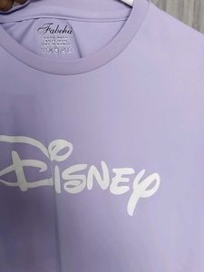 Lavender Disney Crop Top – Half Sleeves