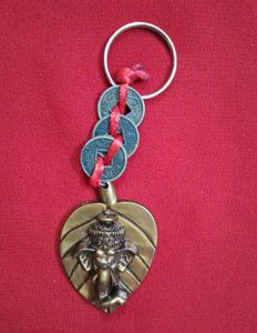 Lord Krishna And Ganesh keyrings.