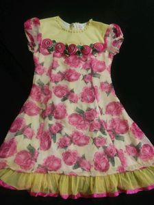 Beautiful Dress Rose Printed