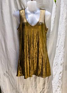 I. CUTE METALLIC DRESS