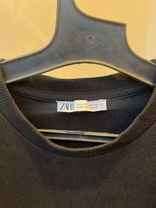 Black Ruffle Sleeve Dress