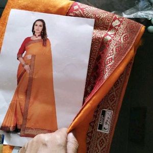 Brand New Yellow Saree