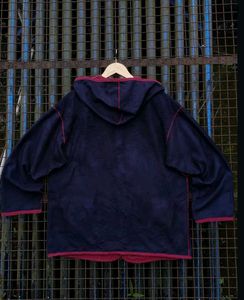 Red VIEVIE club reversible Hooded Jacket