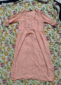 Peach Casual One Piece