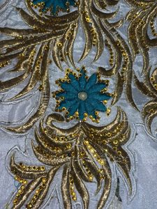 Elegant White Embroidered Dress