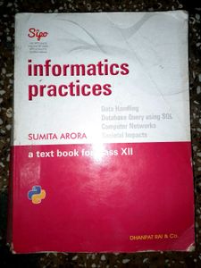 Informatics Practices Sumita Arora class 12