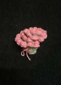 Crochet Tulip Bouquet Keychain