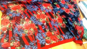 Floral Print Saree