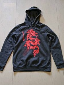 Made In Turkey Dark Grey Dragon Hoodie