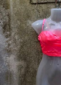VN. Pink Bustier Crop Top
