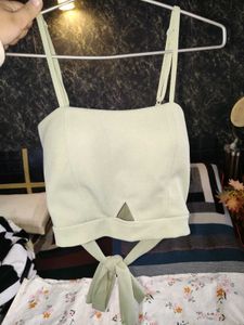 Cute Tie-Back Crop Top